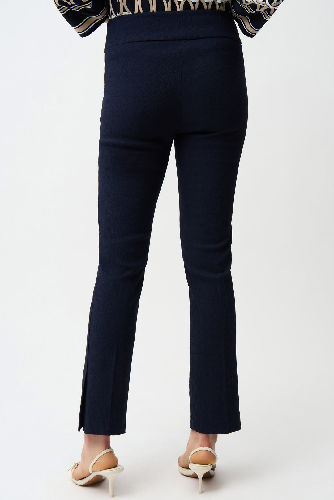 Joseph Ribkoff Jacquard Pull-On Pant  261148  Midnight Blue