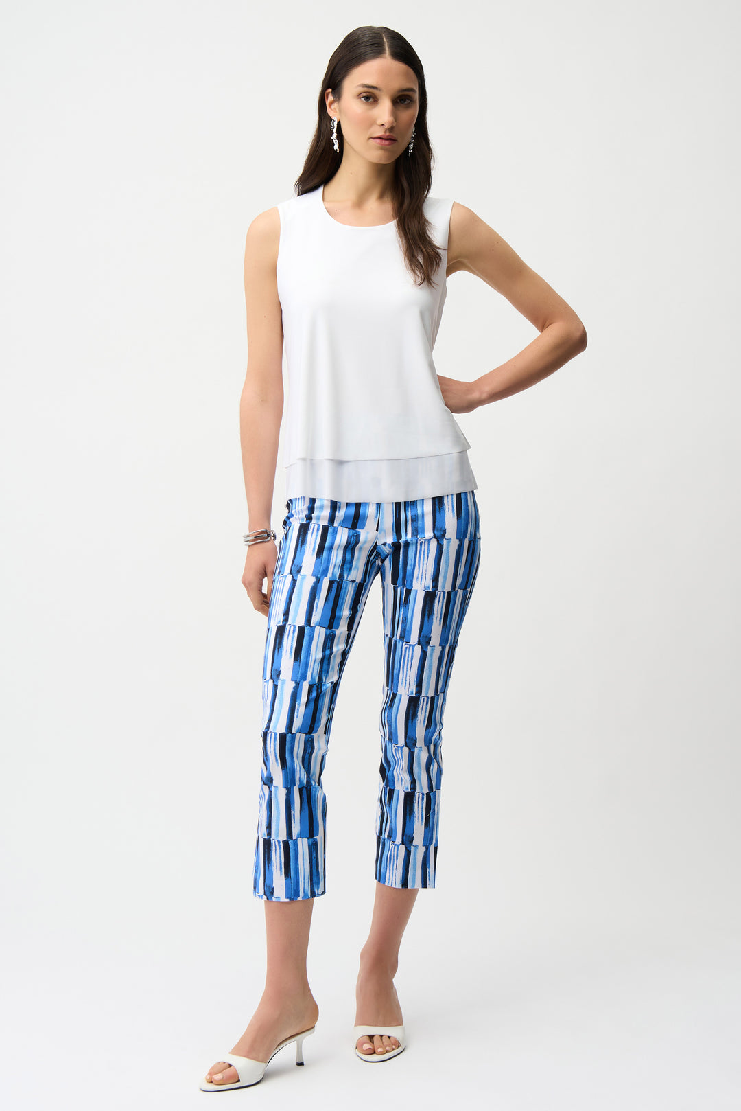 Joseph Ribkoff  Layered Sleeveless Top  261189  Vanilla