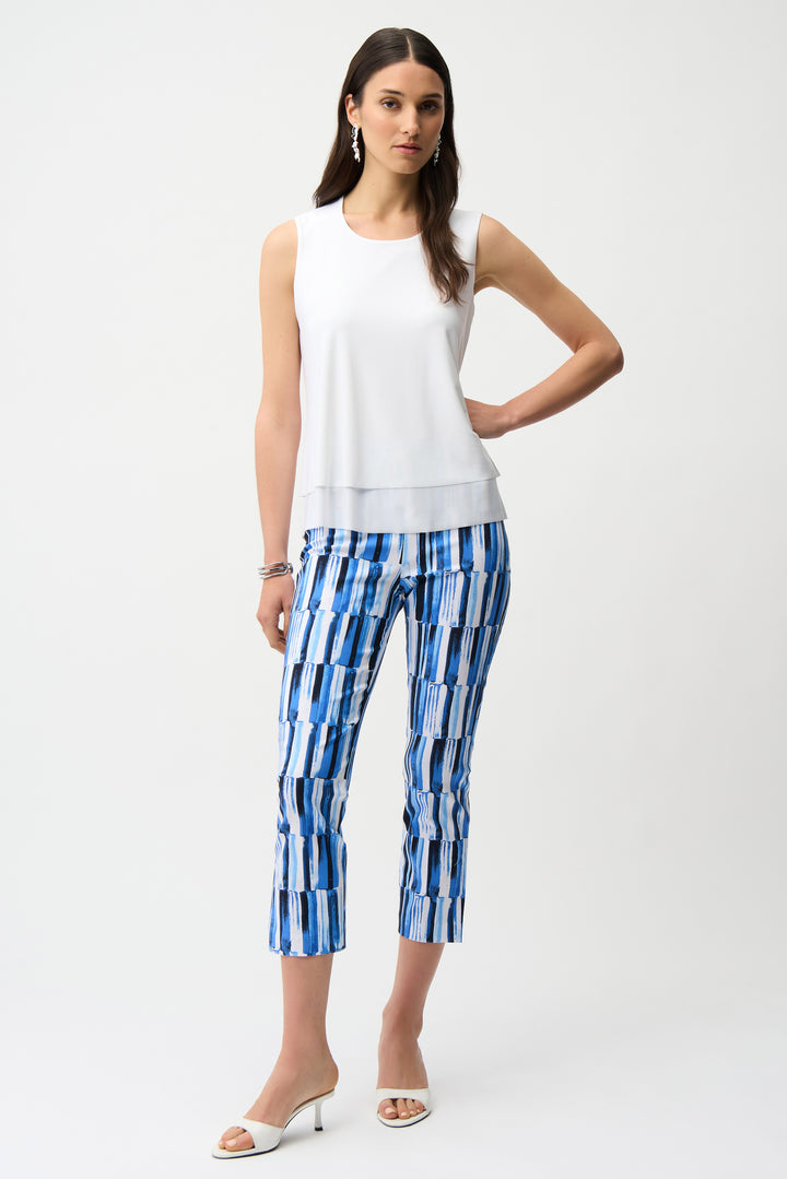 Joseph Ribkoff  Layered Sleeveless Top  261189  Vanilla