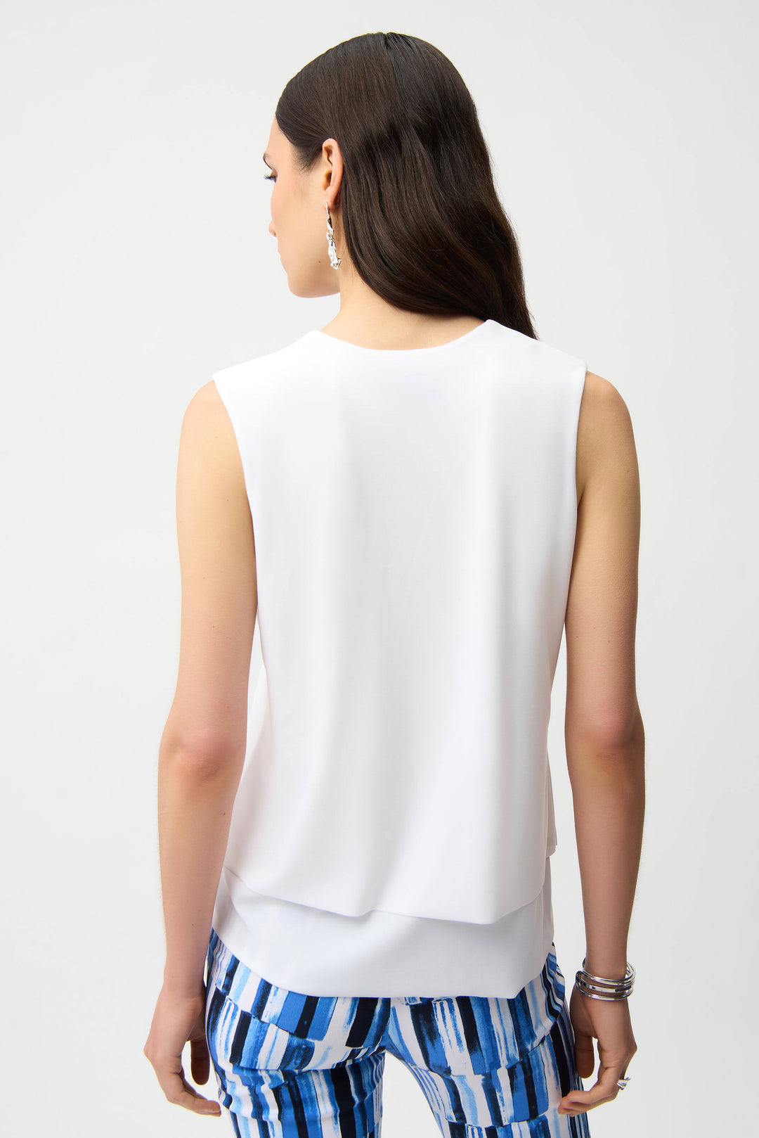 Joseph Ribkoff  Layered Sleeveless Top  261189  Vanilla