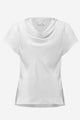 Joseph Ribkoff Satin Top with Cowl Neck  261195   Vanilla