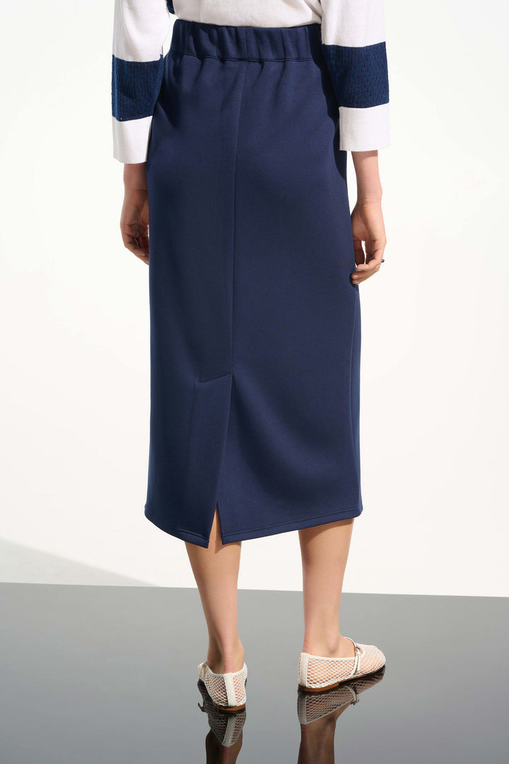 Joseph Ribkoff Scuba Jersey Pull-On Skirt  261608  Indigo