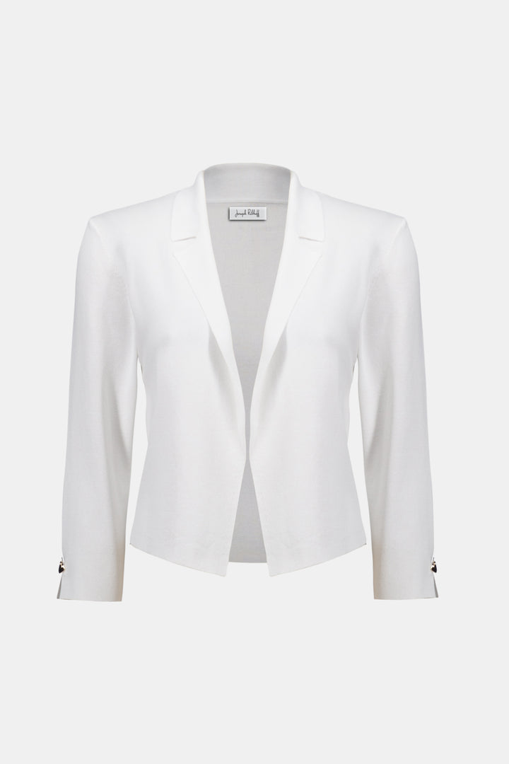 Joseph Ribkoff Viscose Blend Open-Front Cardigan 261920 Vanilla