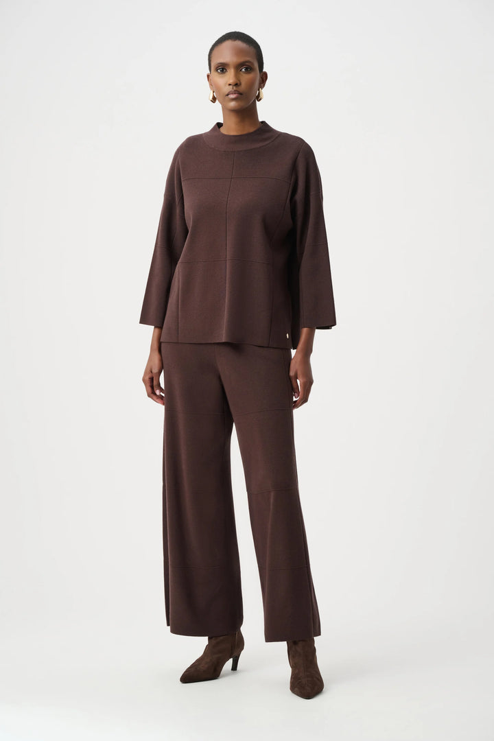 Joseph Ribkoff Straight Sweater with Mock Neck  261981  Mocha