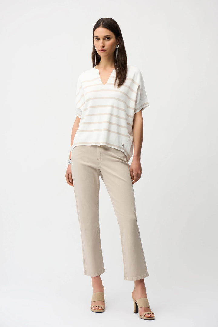 Joseph Ribkoff Margot Classic Straight Leg Stretch Jeans  261995  Moonstone