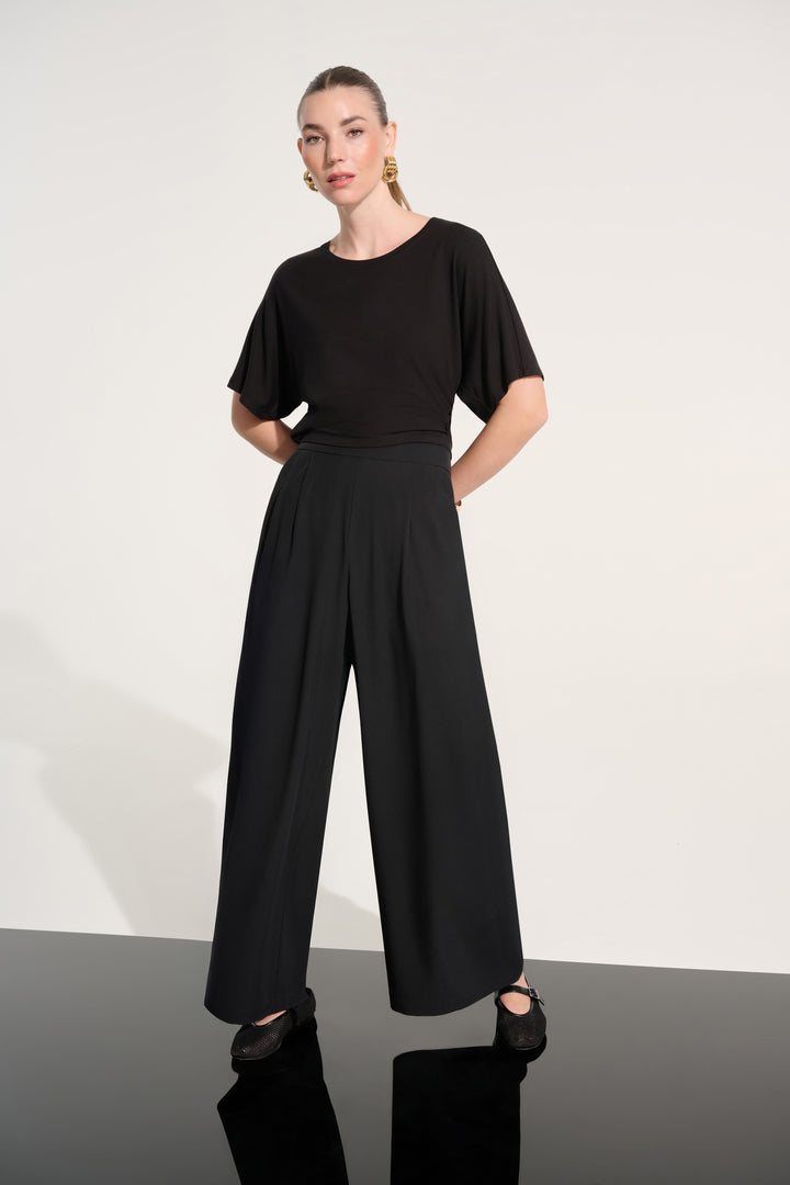 Joseph Ribkoff Pull-On Wide Leg Pants  262622  Black
