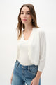 Joseph Ribkoff Fitted Bolero Cardigan  262923  Vanilla