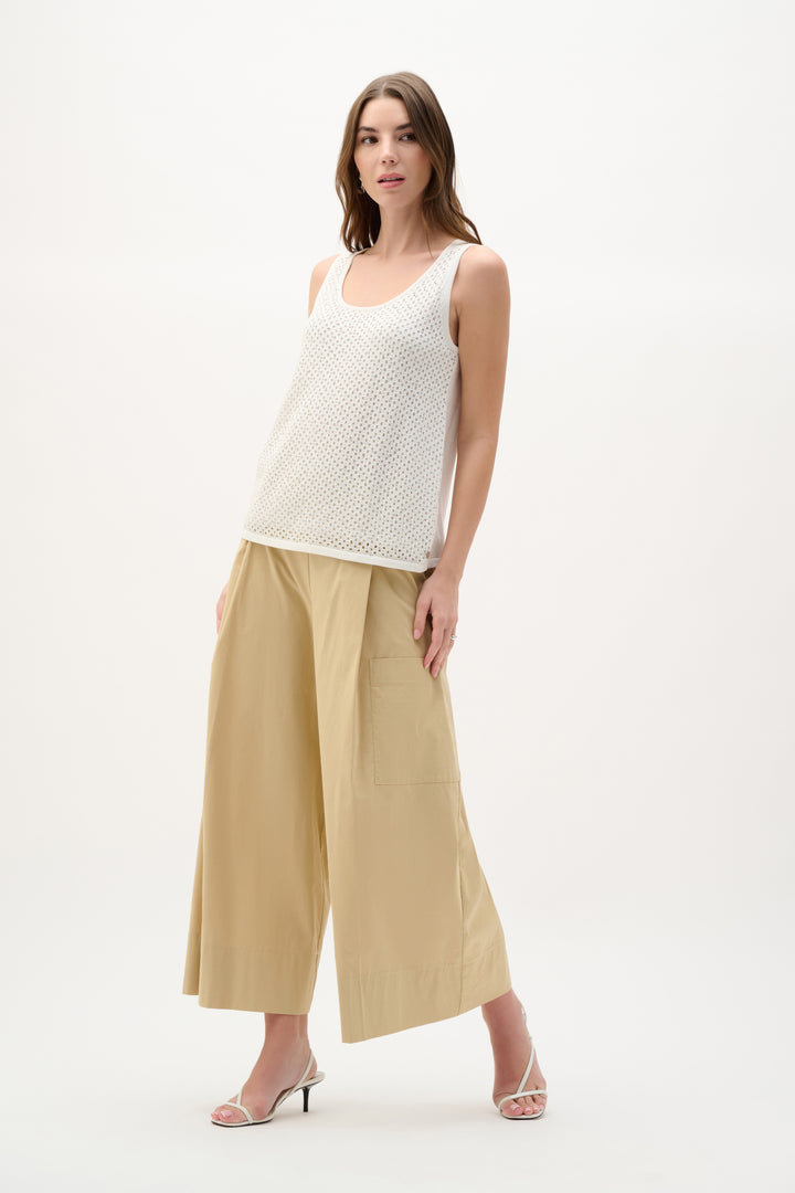 Joseph Ribkoff Embellished Knit Camisole  292957  Vanilla
