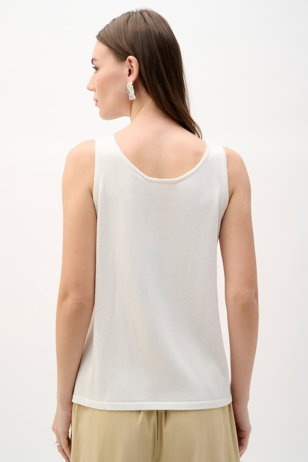 Joseph Ribkoff Embellished Knit Camisole  292957  Vanilla