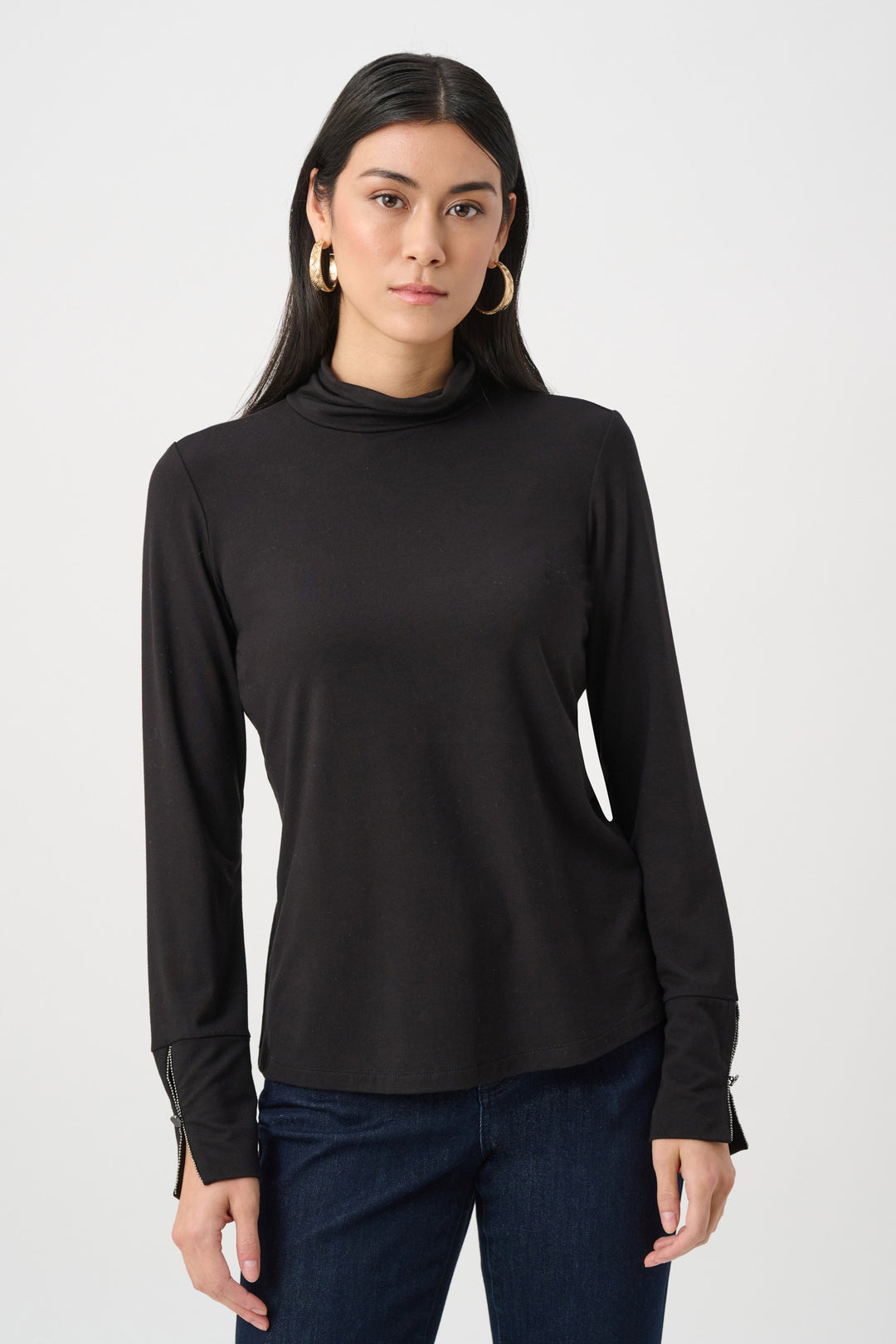 Jospeh Ribkoff Mock Neck Top 263103 Black