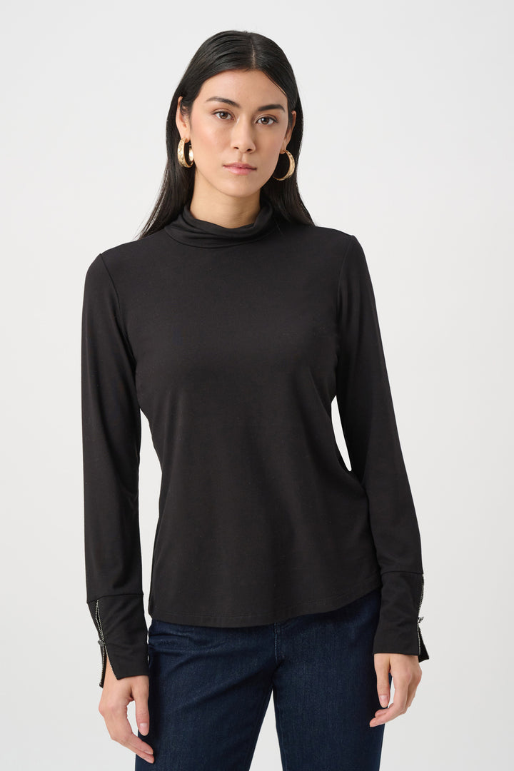 Jospeh Ribkoff Mock Neck Top 263103 Black