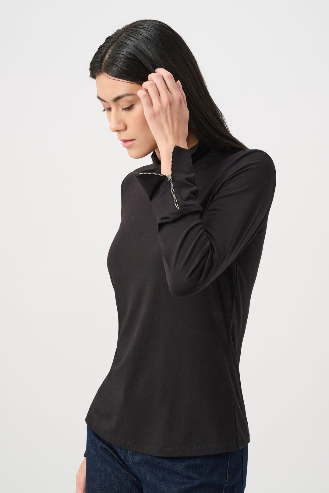 Jospeh Ribkoff Mock Neck Top 263103 Black