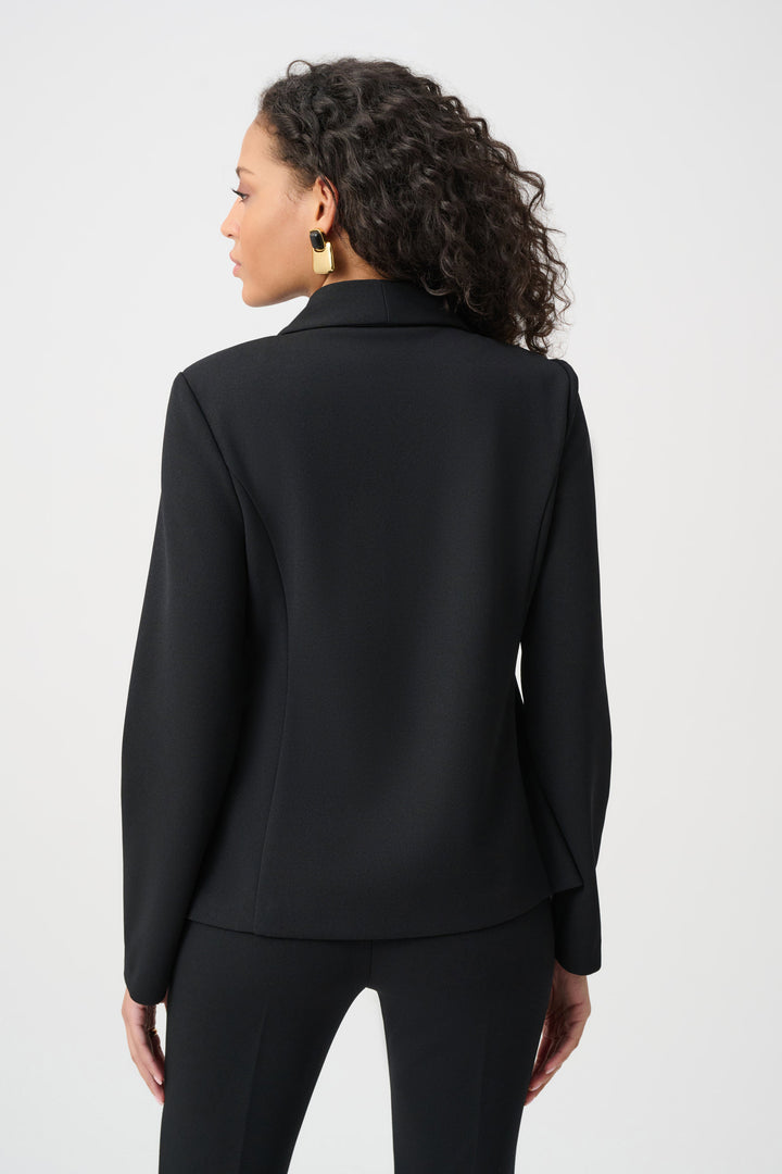 Joseph Ribkoff Scuba Crepe Fitted Blazer  262151  Black