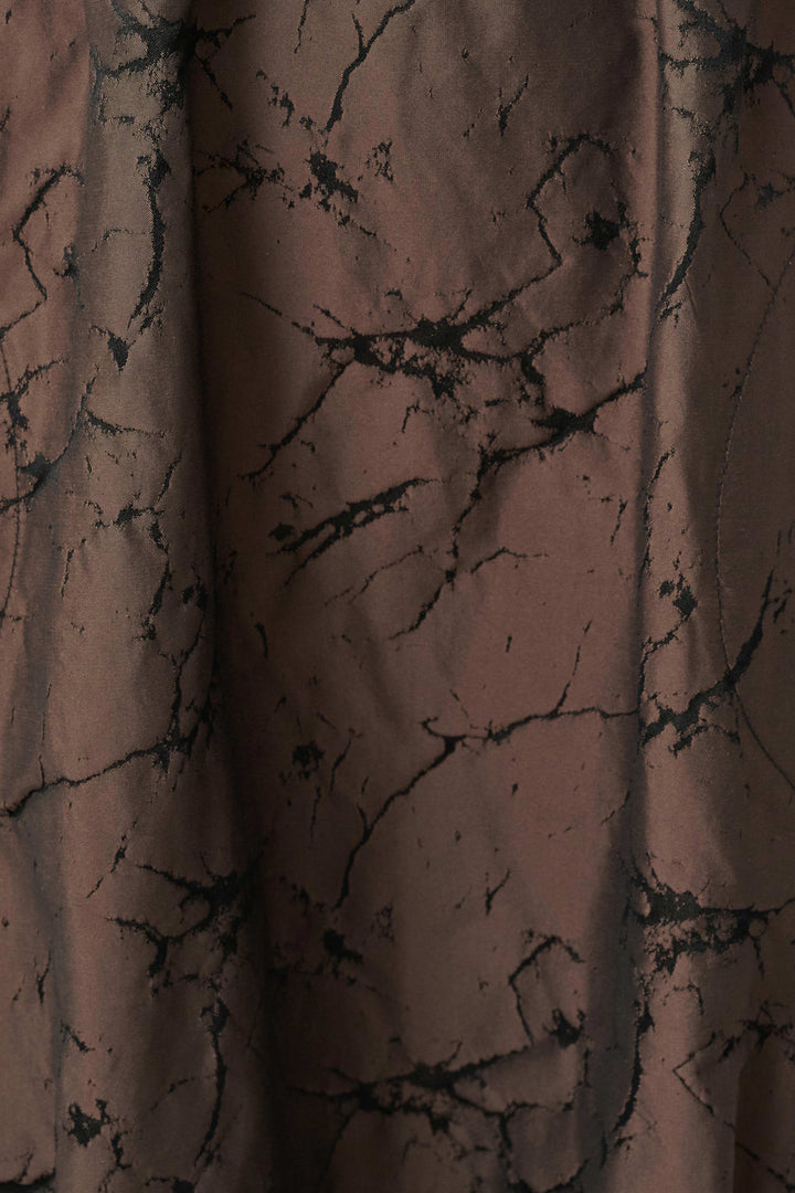 Joseph Ribkoff Jacquard Memory and Knit Cocoon Dress  263219  Brown/Black