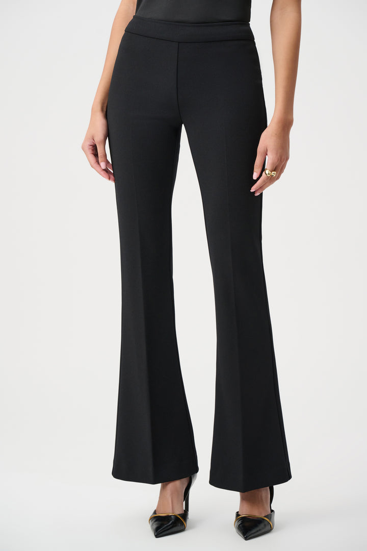 Joseph Ribkoff Scuba Crepe Flared Pull-On Pant  263234  Black