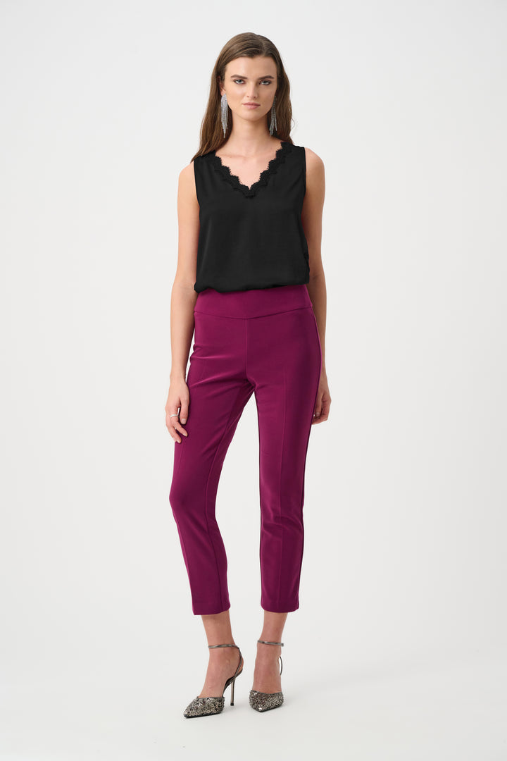 Joseph Ribkoff Satin Sleeveless V-Neck Top  263235