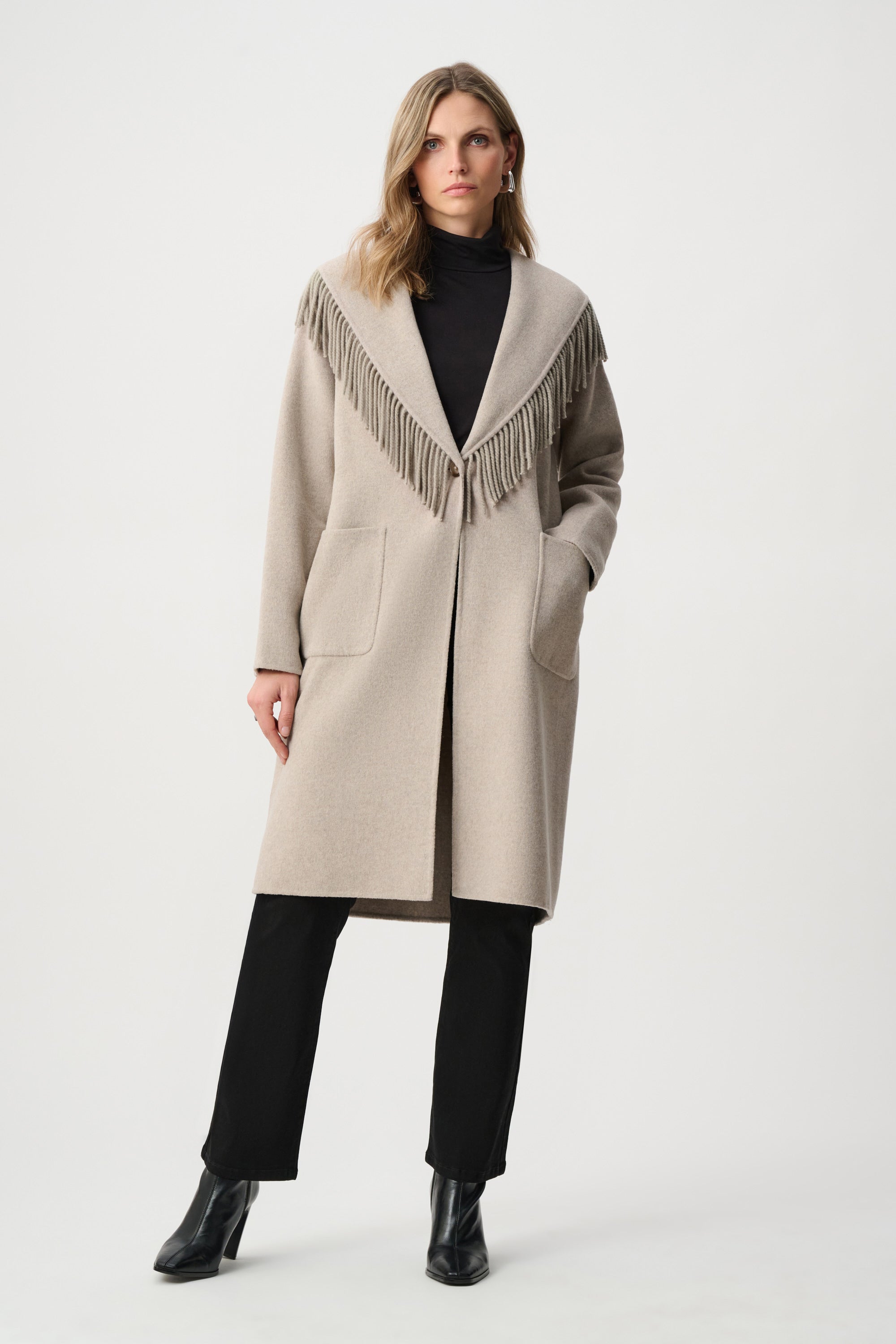 Joseph Ribkoff Fringe Jacket 263912 – Crocus & Ivy Interiors