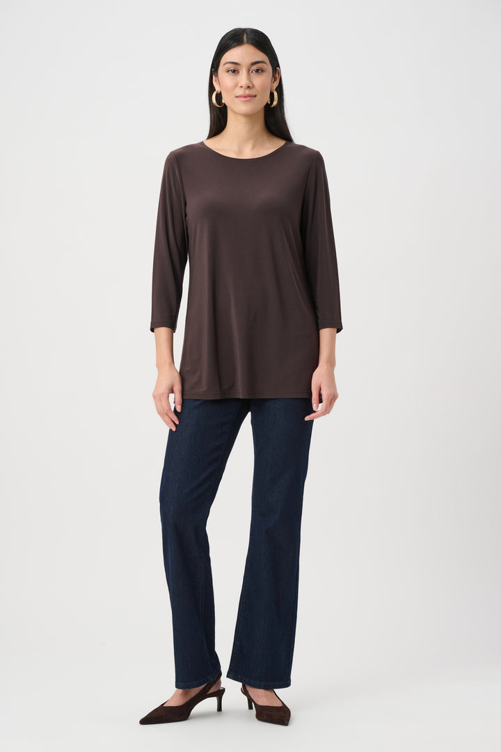Joseph Ribkoff Silky Knit Straight Tunic  263926  Mocha