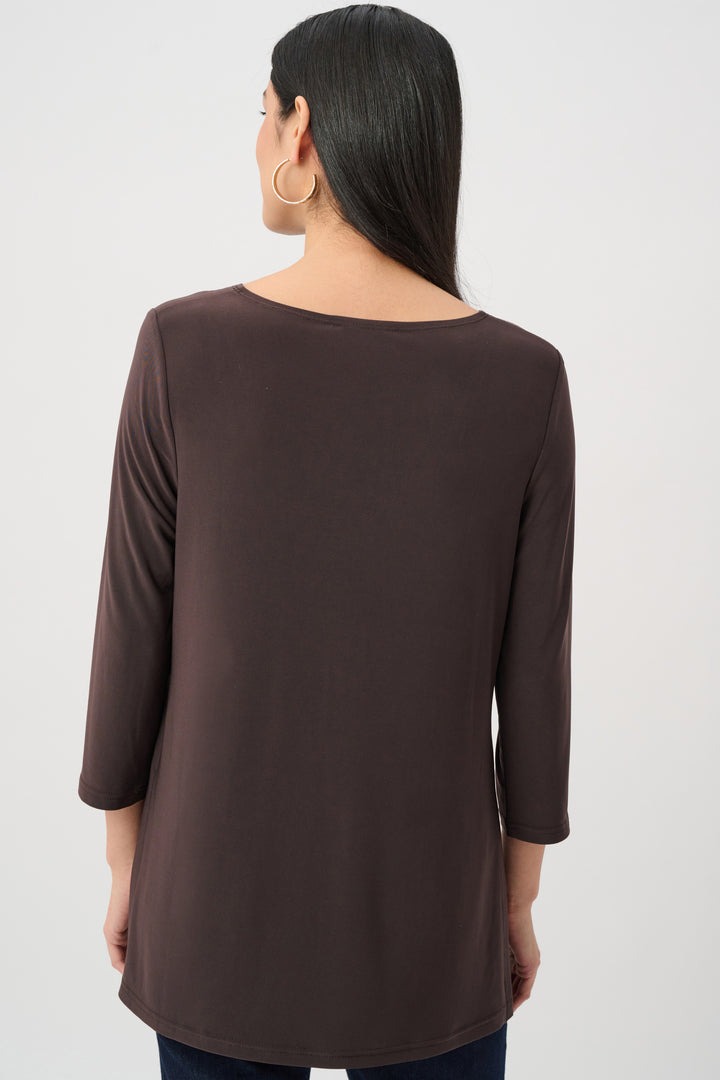 Joseph Ribkoff Silky Knit Straight Tunic  263926  Mocha