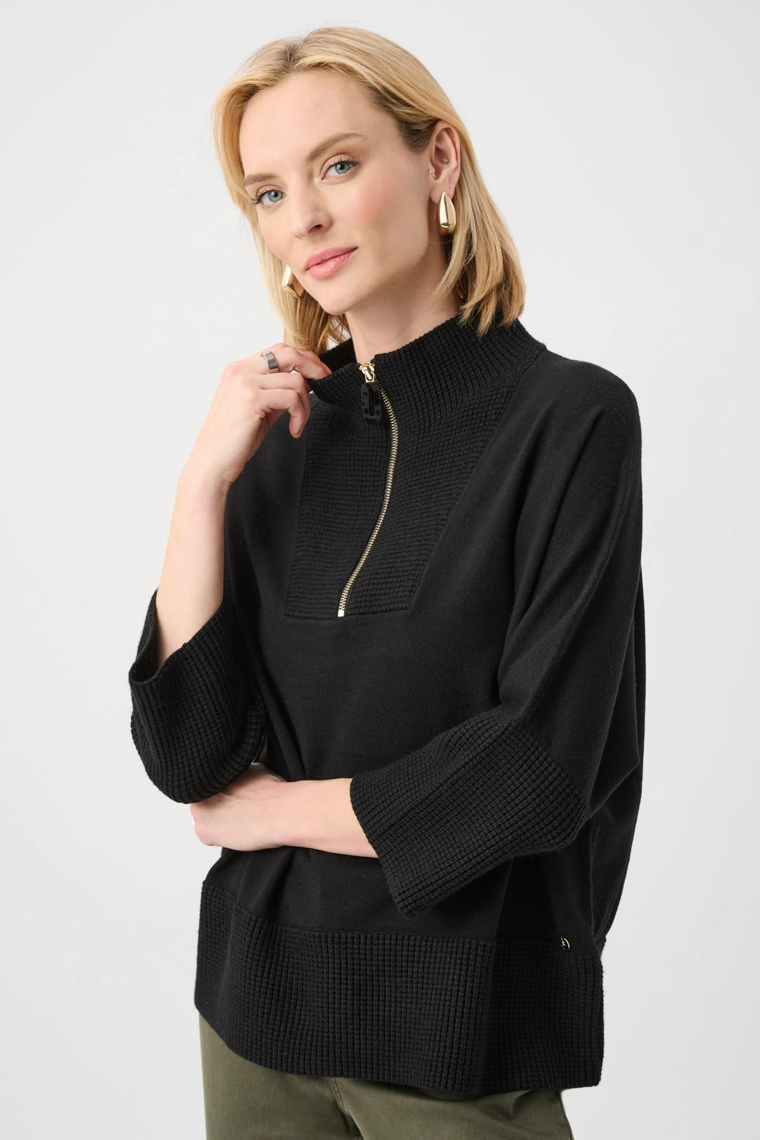 Joseph Ribkoff Funnel Neck Sweater  263937  Black