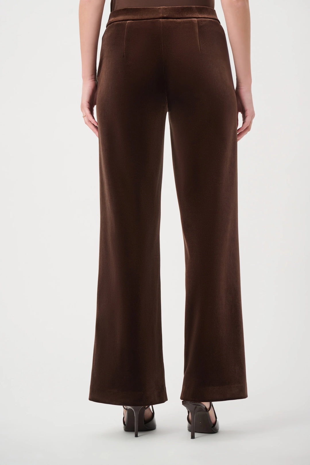 Joseph Ribkoff Velvet Wide-Leg Pants  264170  Mahogany