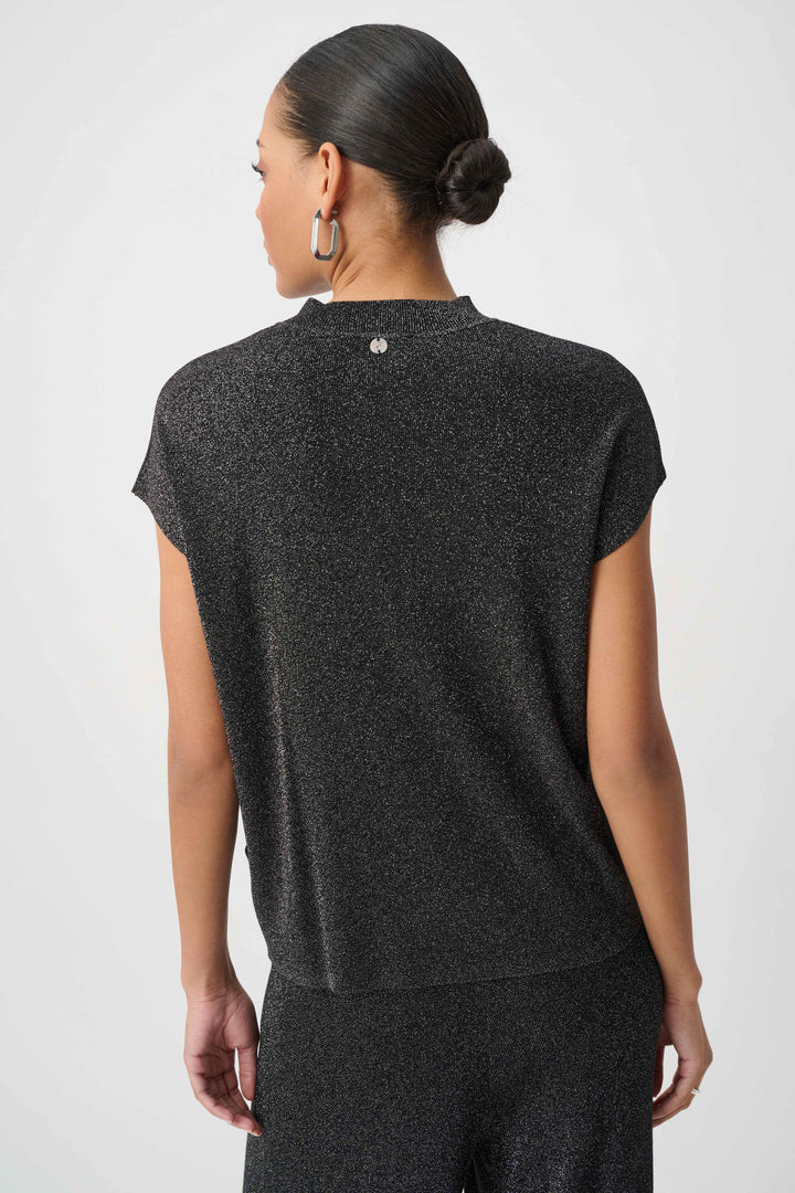 Joseph Ribkoff Mock Neck Lurex Sweater Top  264943