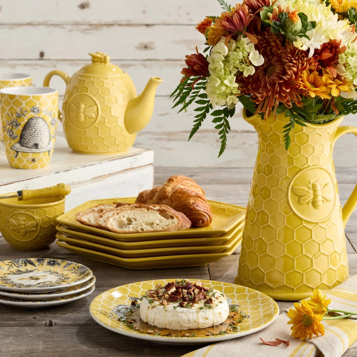 French Bees Honeycomb Pitcher 31465