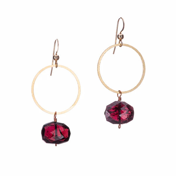 Hailey Gerrits SS26 XL Rhea Earring - Garnet