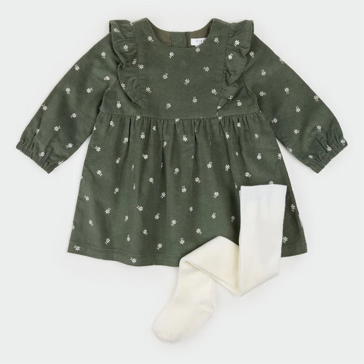 Petit Lem Baby Girl Dress and Tights Set  26EGW30E04B