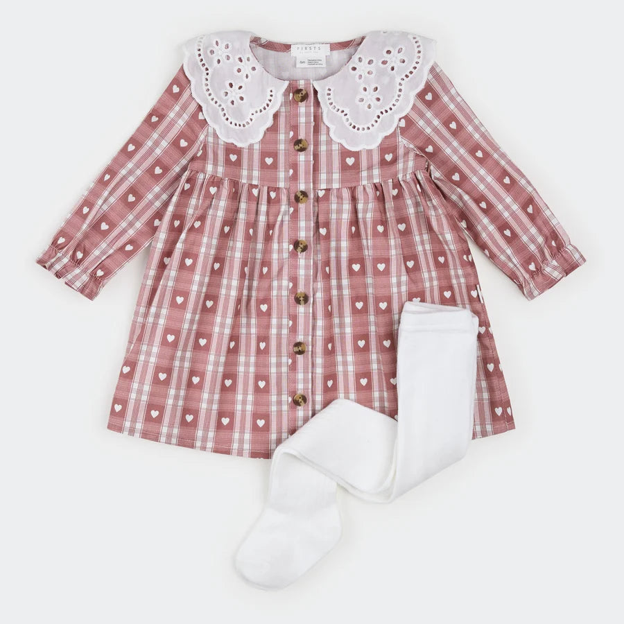 Petit Lem Baby Girl Dress and Tights Set  26FGW33E16B