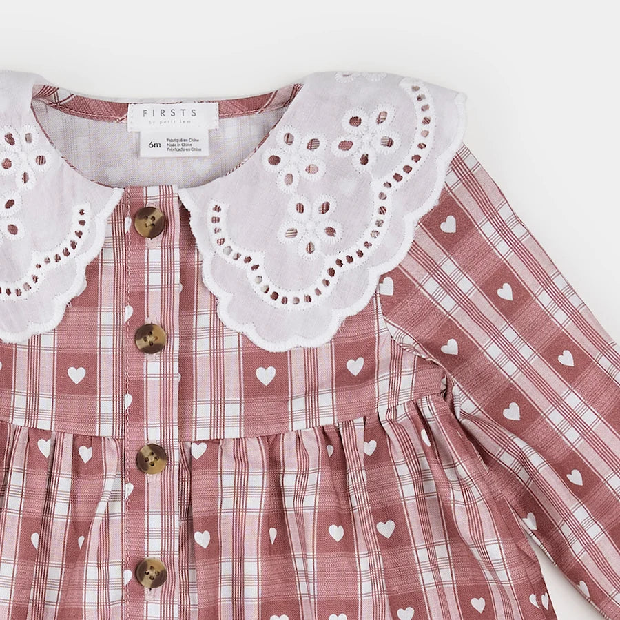 Petit Lem Baby Girl Dress and Tights Set  26FGW33E16B