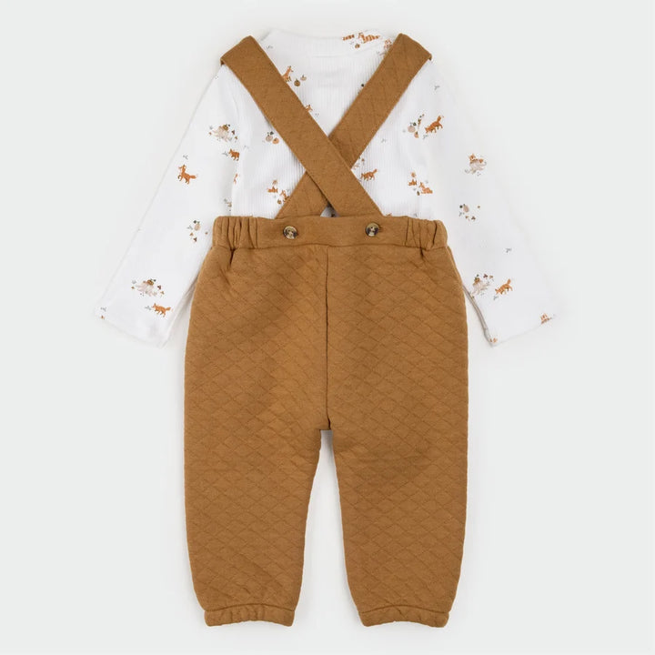 Petit Lem Baby Boy Bodysuit and Overall Set  26FGW34E18B