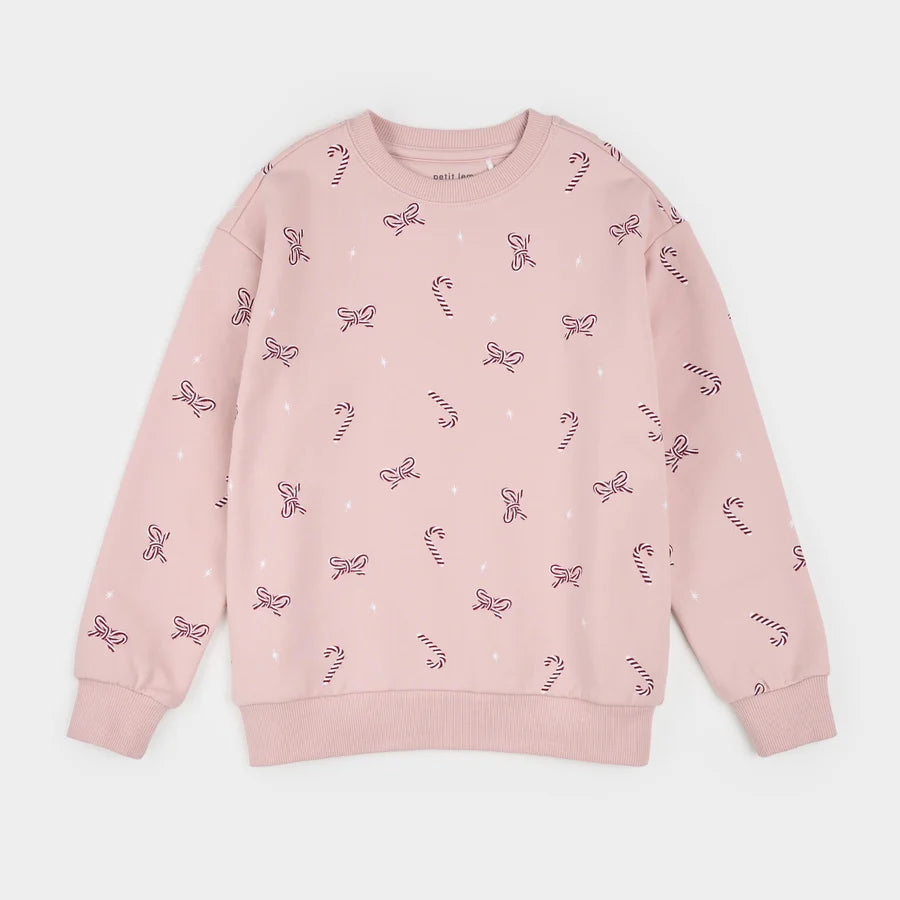 Petit Lem Baby Girl Long Sleeve Sweatshirt   26HRW60T09