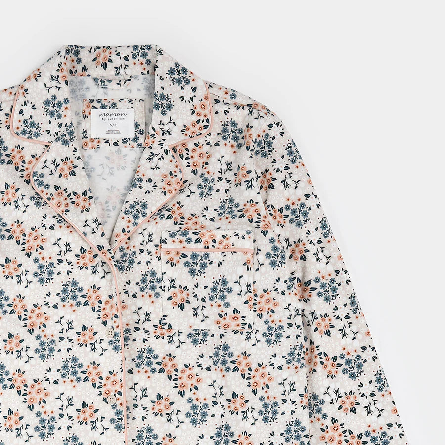 Petit Lem 2pce. PJ Set  26SRS32R01  Spring Flowers