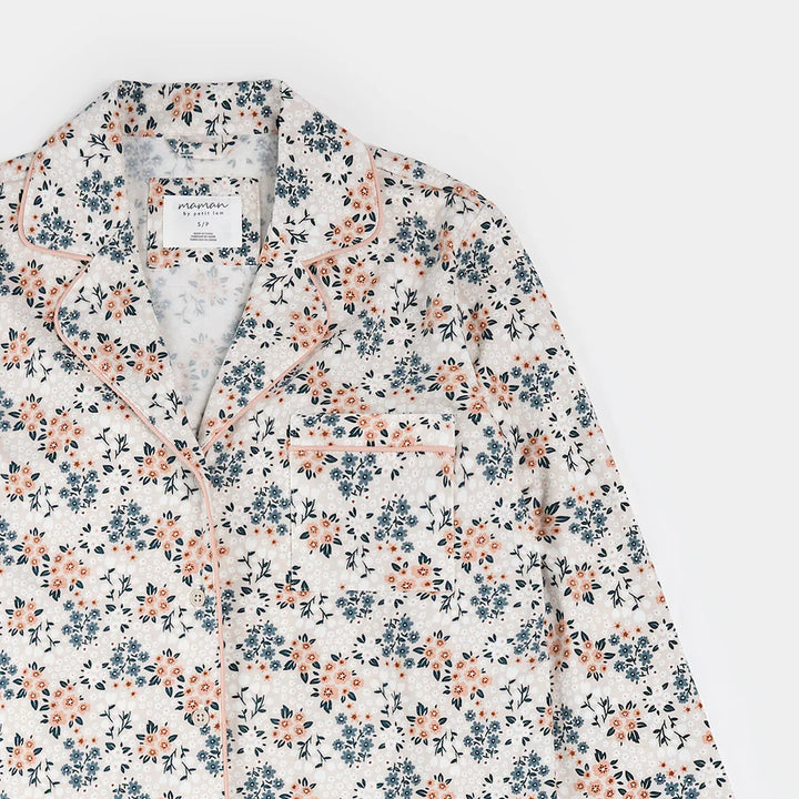 Petit Lem 2pce. PJ Set  26SRS32R01  Spring Flowers