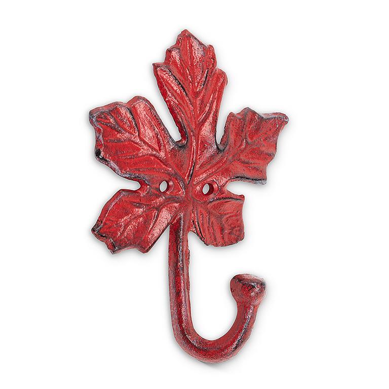 Abbott Maple Leaf Wall Hook  27-IRONAGE-352