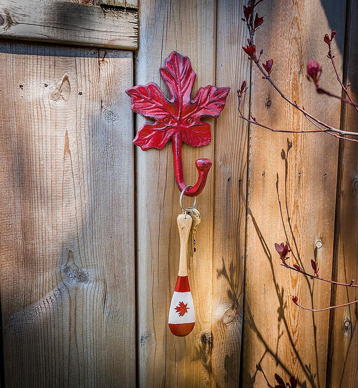 Abbott Maple Leaf Wall Hook  27-IRONAGE-352