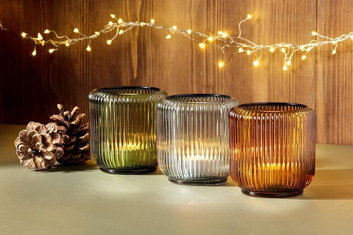 Abbott Ribbed Votive Holder  -  Large
