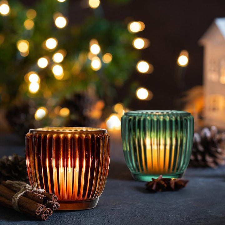 Abbott Ribbed Votive Holder  -  Small