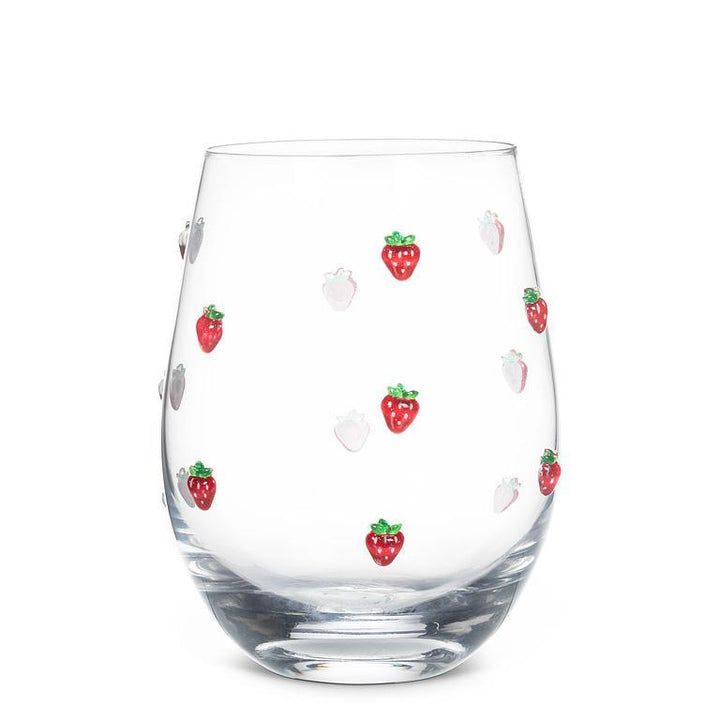 Abbott Stemless Glass with Strawberries  27-ORCHARD-14
