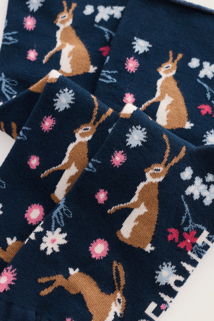 Seasalt Bamboo Arty Socks  38050  Hares Leap Maritime