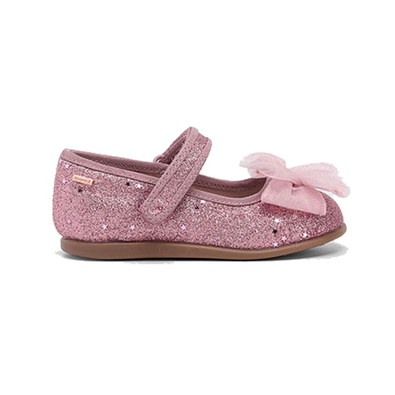 Mayoral Girls Glitter Mary Jane    42559-31   Rosa Metallic
