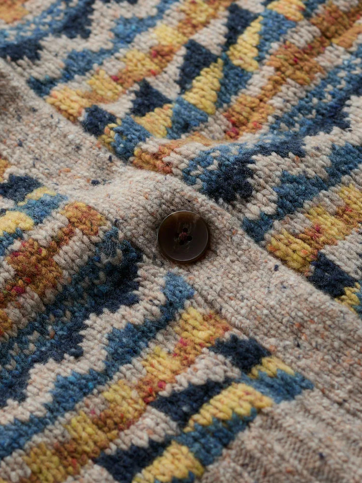 Seasalt Dawson Pick Vest  39197  Fairisle Zig Zag Geo Bright Marine Mix