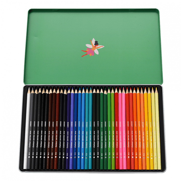 36 Coloring Pencils in Tin - Fairies in the Garden   RX29278   Rex London