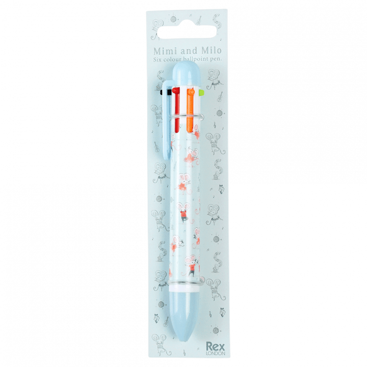 Rex Six Colour Ballpoint Pen - Mimi and Milo