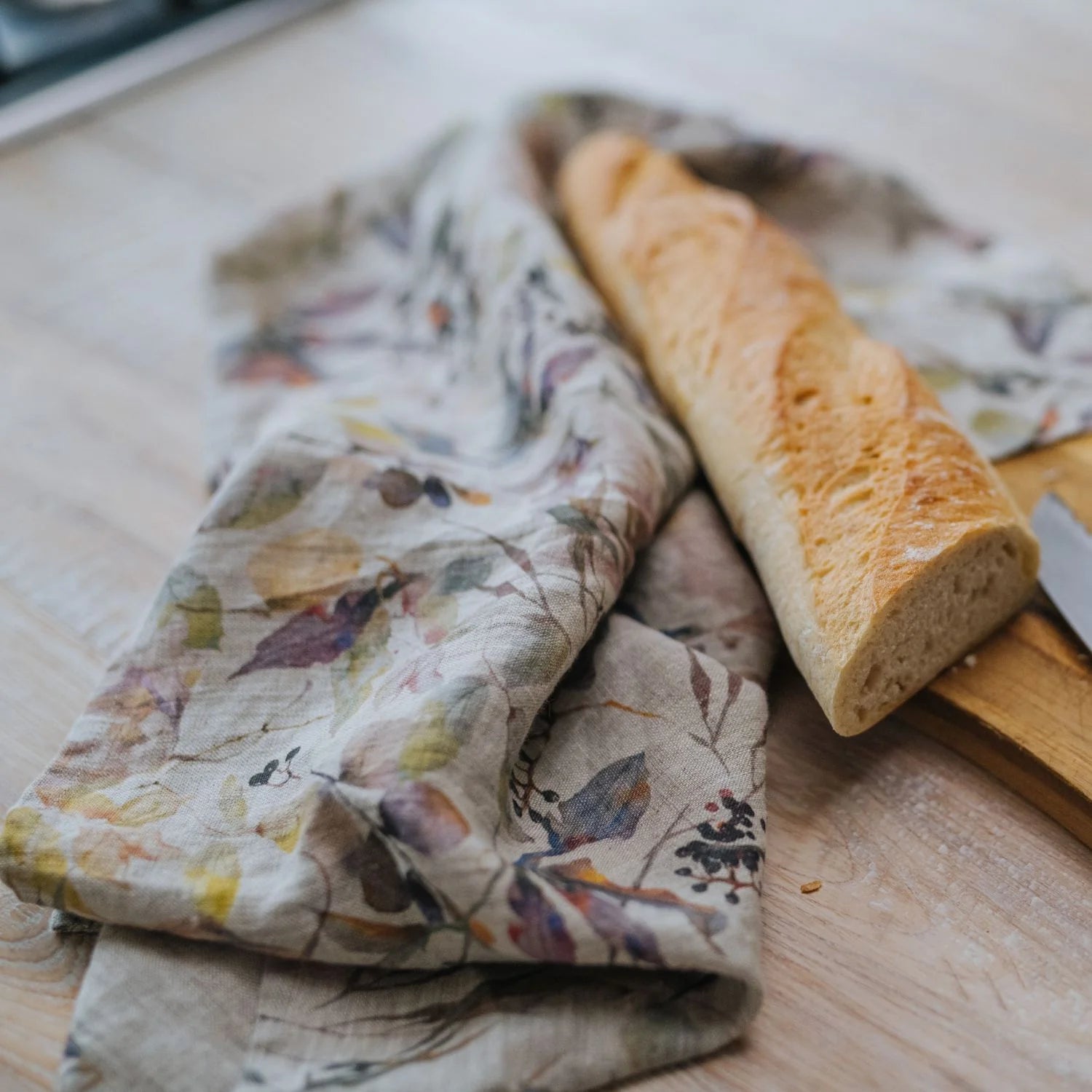 Linen Tales Kitchen Towel Meadow On Natural