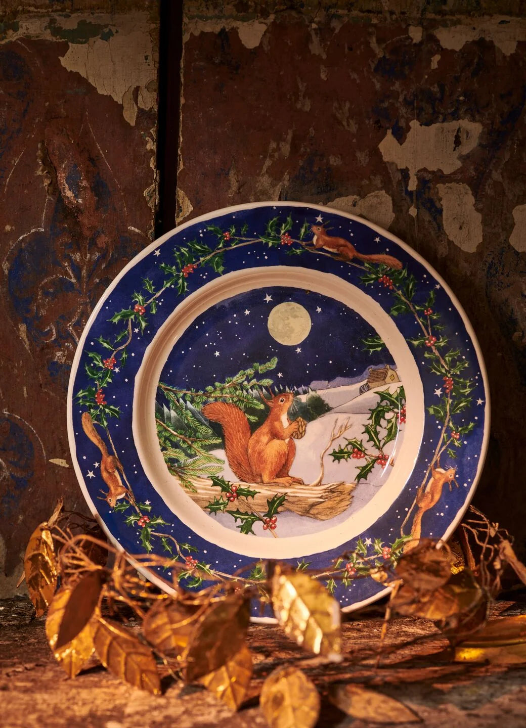 Emma Bridgewater Midnight Squirrel 8.5 Plate
