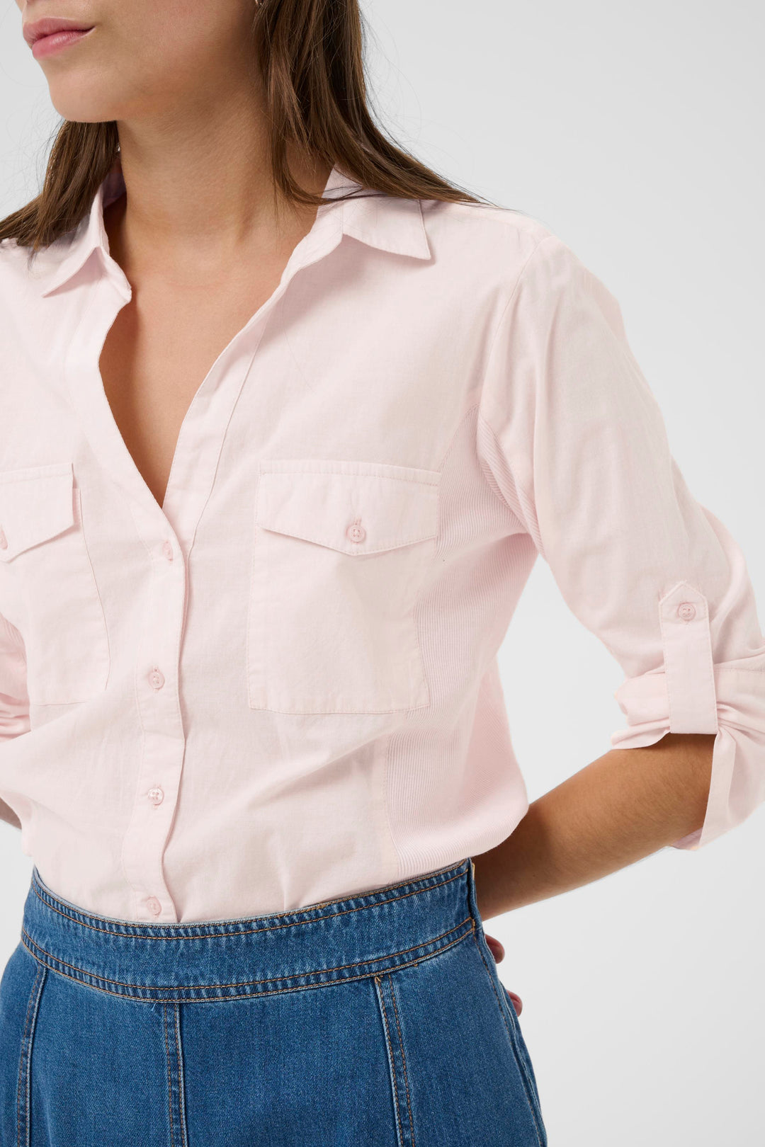 Part Two Cortnia Shirt 30305975 Mauve Chalk