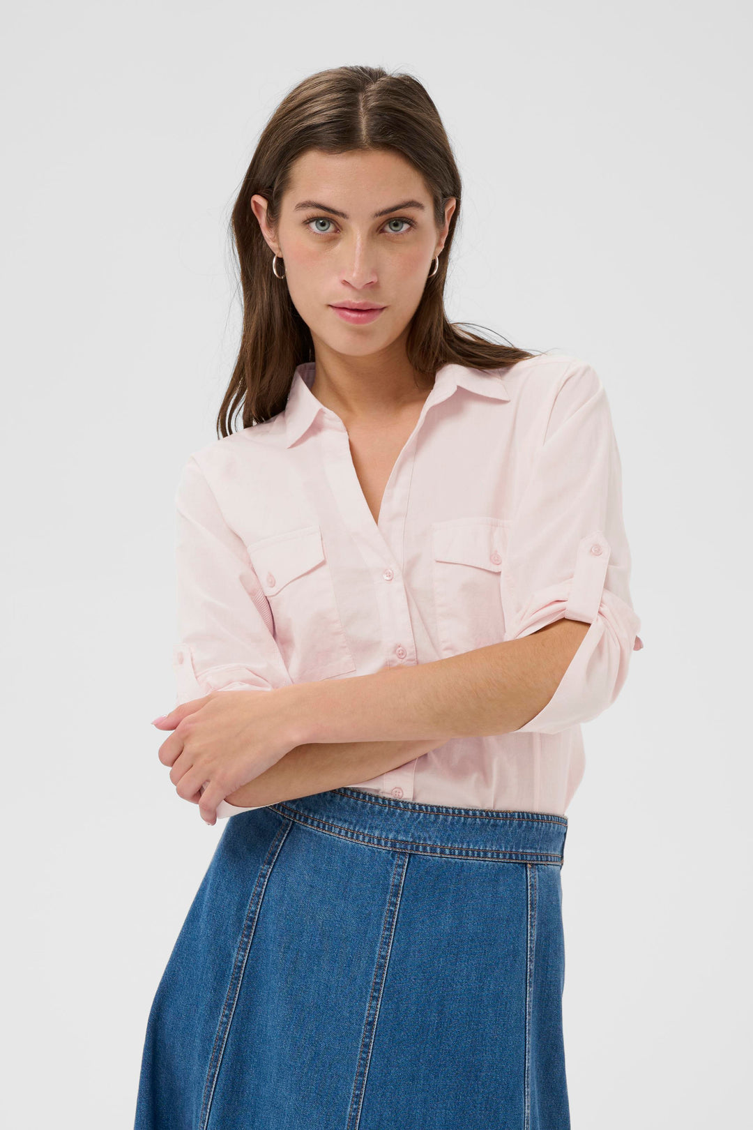 Part Two Cortnia Shirt 30305975 Mauve Chalk