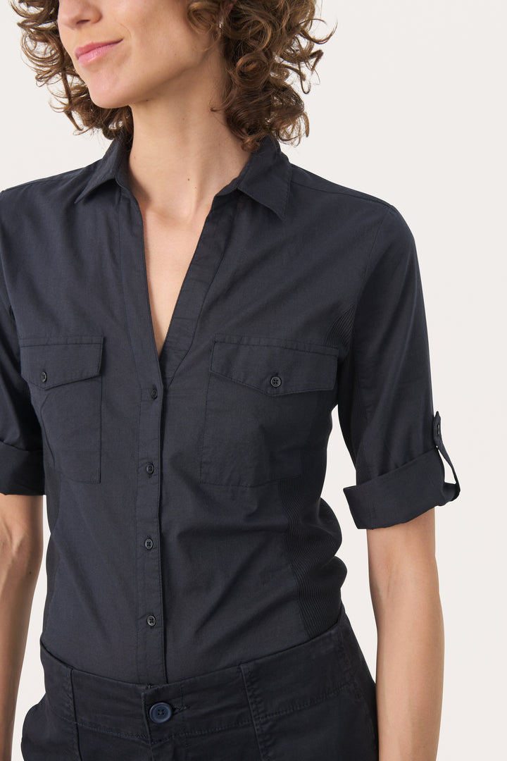 Part Two Cortnia Shirt 30305975 Dark Navy